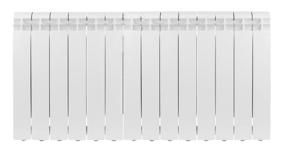 Global VOX- R 500 14 секций радиатор алюминиевый боковое подключение (белый RAL 9010)